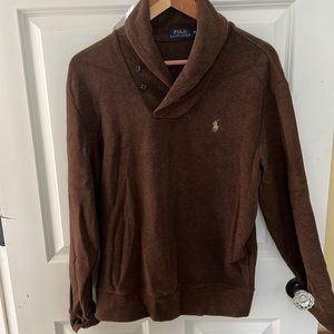 Polo Ralph Lauren- sweater with leather elbow pads